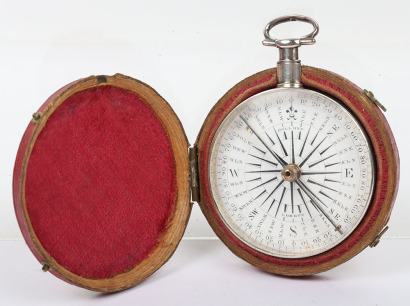 Hallmarked silver pocket compass by DOLLOND LONDON, London 1842