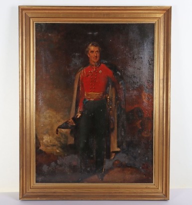 Well executed full length painting of the Duke of Wellington