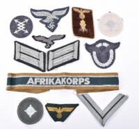 Selection of WW2 German Cloth Insignia