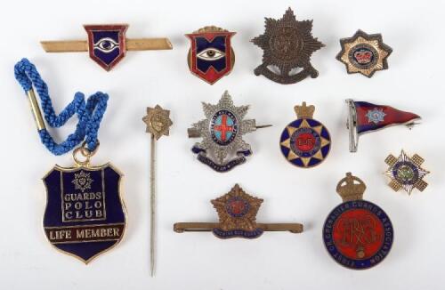 Selection of Guards Sweetheart Brooches and Lapel Badges