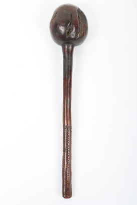 Fijian carved hardwood throwing club Ulu