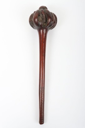 Fijian carved hardwood throwing club Ulu