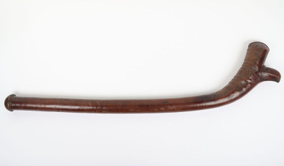 Large heavy Fijian &lsquo;gun stock&rsquo; wooden club