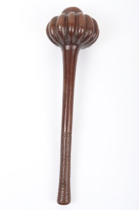 Fijian carved hardwood throwing club Ulu