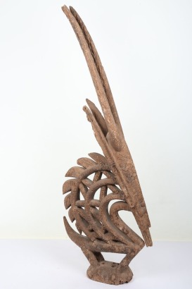 Bambara carved wooden antelope figure from the Democratic Republic of Congo
