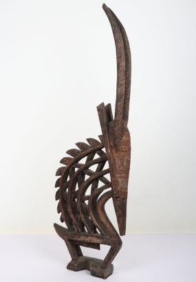 Bambara carved wooden antelope figure from the Democratic Republic of Congo