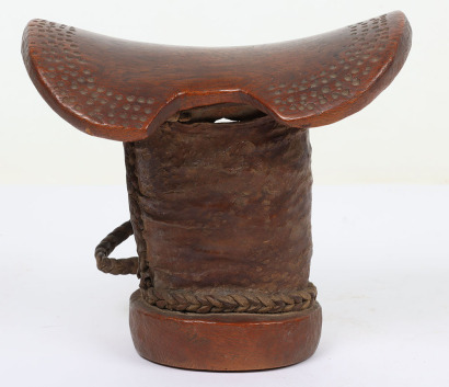 African carved wooden tribal head rest,