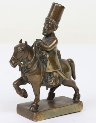 An interesting Indian brass toy soldier from Vizagapatam or Peddapuram