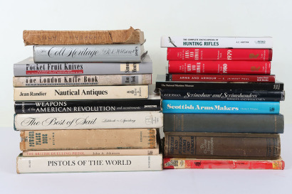 Quantity of books relating to antique arms and armour,