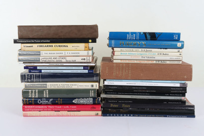 Quantity of books relating to antique arms and armour