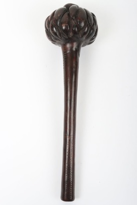 Fijian carved hardwood throwing club Ulu