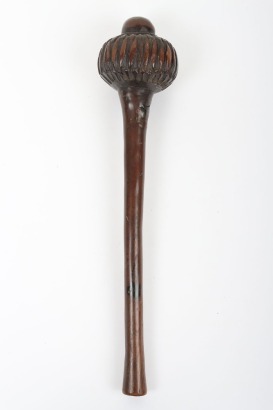 Fijian carved hardwood throwing club Ulu