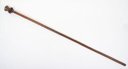 New Hebrides Islander&rsquo;s carved wooden staff