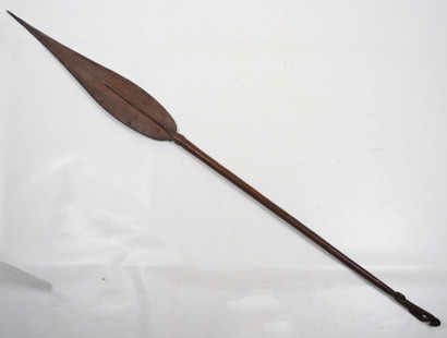 New Guinea carved wooden paddle