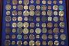 Framed Display of British Officers Tunic Buttons - 5