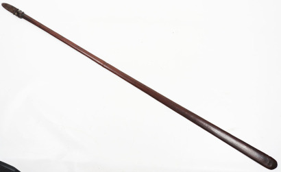 Good Maori carved hardwood staff Hani