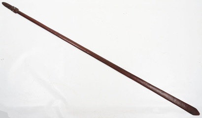 Good Maori carved hardwood staff Hani