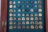 Framed Display of British Officers Tunic Buttons - 3