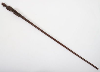 East African wooden walking stick