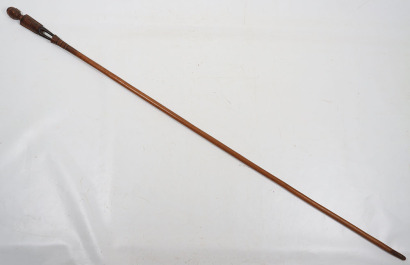 East African wooden walking stick