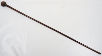 Zulu carved hardwood staff