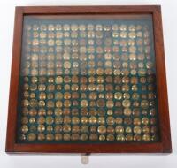 Framed Display of British Officers Tunic Buttons