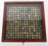 Framed Display of British Officers Tunic Buttons