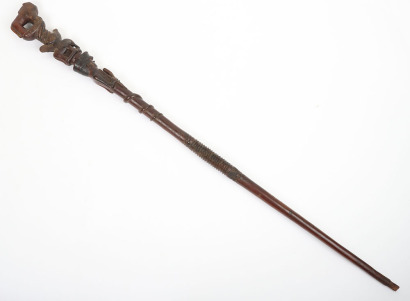 East African carved walking stick