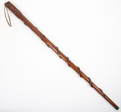 African carved wooden walking stick