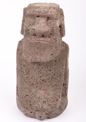 Easter Islands carved lava figure Moai