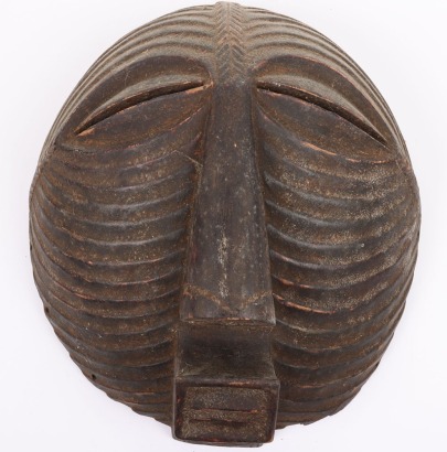 Songye Kifwebe carved wooden dance mask