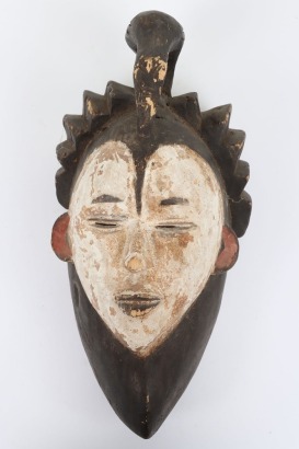 Carved Tribal wooden face mask