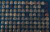 Framed Display of Mostly Victorian Indian Army Officers Tunic Buttons - 4