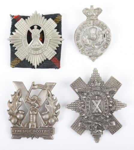 4x Scottish Volunteer Battalion Headdress Badges