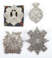 4x Scottish Volunteer Battalion Headdress Badges