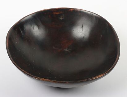 African carved wooden bowl