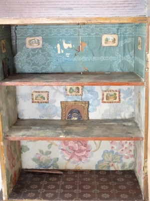 &lsquo;Edith Villa&rsquo; 1878, a charming English painted wooden Dolls House, - 2