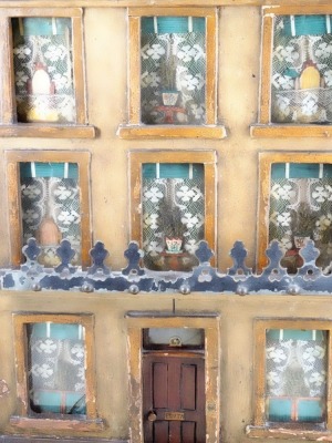 &lsquo;Edith Villa&rsquo; 1878, a charming English painted wooden Dolls House, - 3
