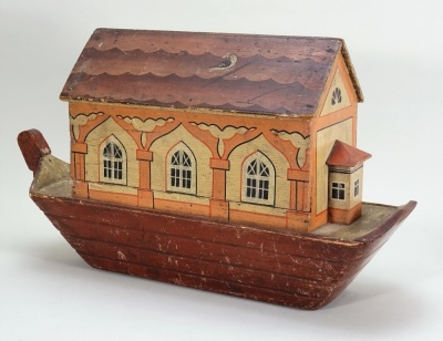 A fine wooden Noah&rsquo;s Ark and Animals, German 1880s, - 5