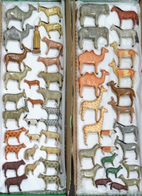 A fine wooden Noah&rsquo;s Ark and Animals, German 1880s, - 7