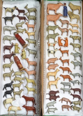 A fine wooden Noah&rsquo;s Ark and Animals, German 1880s, - 8