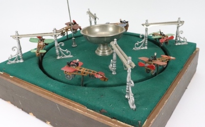 Scarce Airplane Jeu de Course race game, French circa 1910, - 2