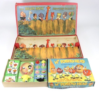 Earnest Sewell cabinet of Conjuring tricks and a selection of board and parlour games, - 2