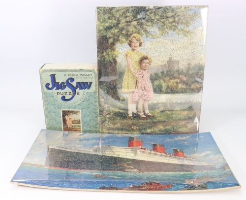 Chad Valley T.R.H&rsquo;s Princess Elizabeth & Princess Margaret Rose jigsaw puzzle,