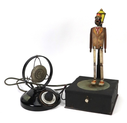 A GEC Home Broadcast &lsquo;National Microphone Dancer&rsquo;, 1920s,