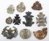 10x Victorian British Infantry Regiments Cap Badges - 2