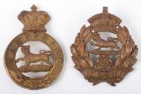 2x Variations of Victorian Glengarry Badge of the Hampshire Regiment