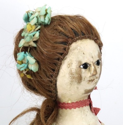 A good George III early carved wooden doll, English circa 1770, - 2