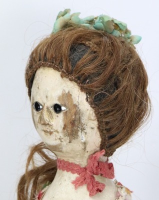A good George III early carved wooden doll, English circa 1770, - 4