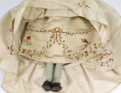 A good George III early carved wooden doll, English circa 1770, - 5
